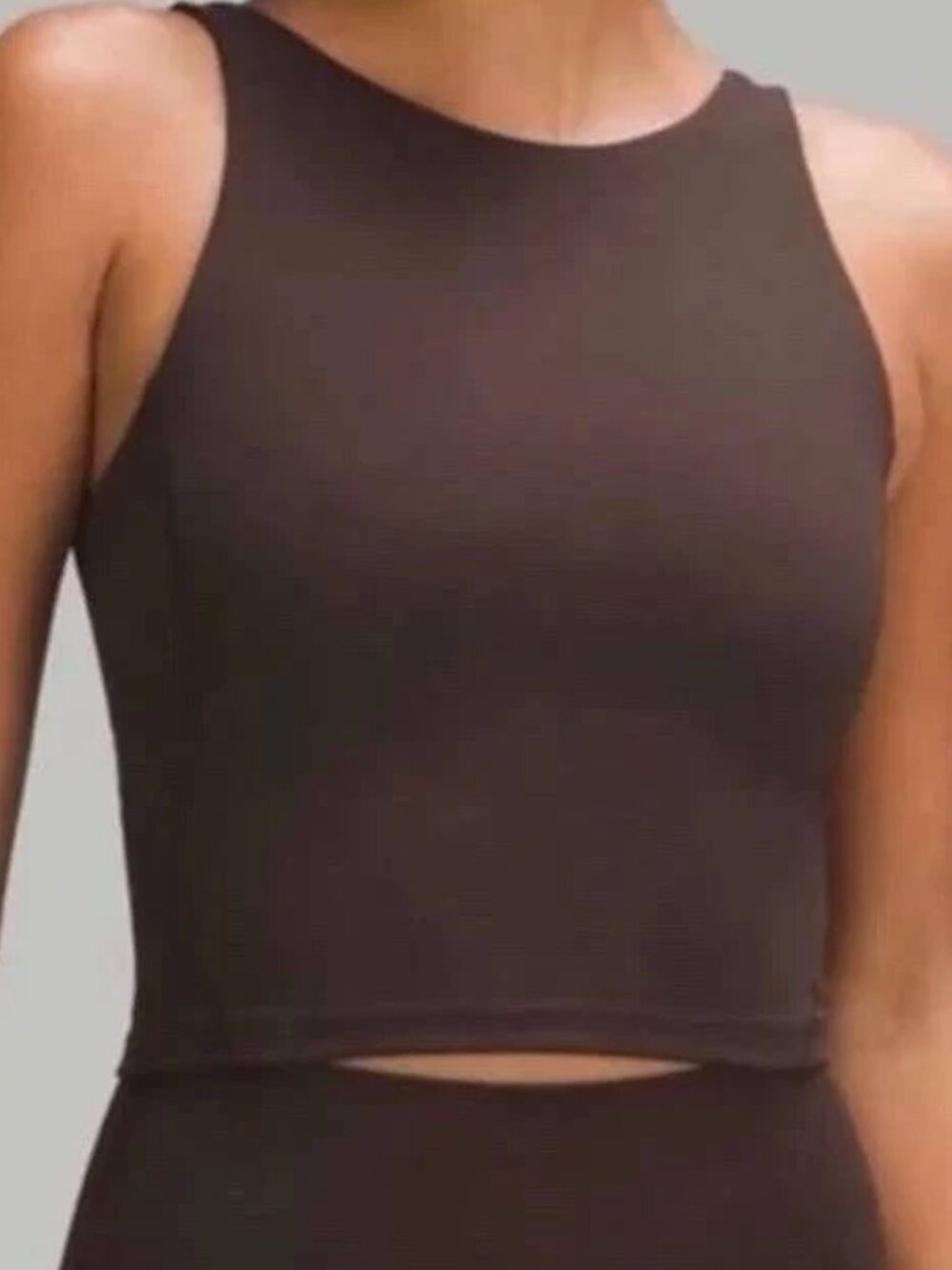 Lululemon Align High-Neck Tank Top Dark Brown Size 4
